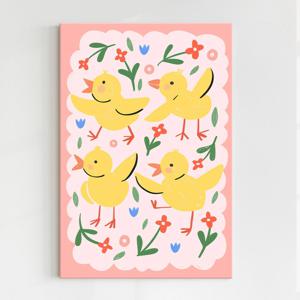 아이방 작은방 꾸미기 꽃 동물 일러스트 그림 포스터 인테리어 액자_병아리