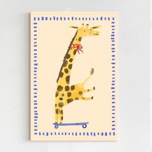 아이방 작은방 꾸미기 동물 일러스트 그림 포스터 인테리어 액자_기린