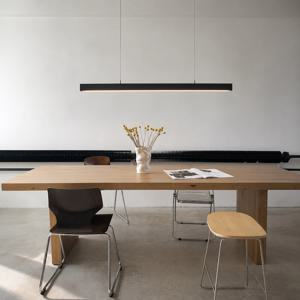 LED 슬림 라인 팬던트등 40W 1200mm 일자 식탁조명 화이트 블랙 주방등