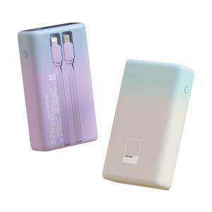 팬톤 그라데이션 빌트인 케이블 22.5W 고속 충전 보조배터리 10000mAh