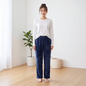 여자 커플 멜로우 밍크 파자마 잠옷바지