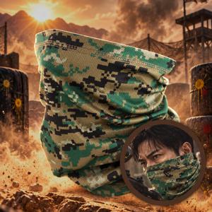 위장 마스크 밀리터리 멀티 스카프 넥게이터 넥워머 자외선 차단 군인 라이딩 낚시 등산 골프