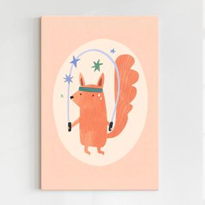작은방 꾸미기 동물 일러스트 그림 포스터 인테리어 액자_여우