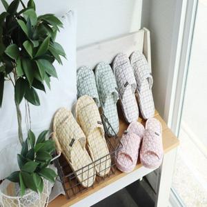 체크 3중 쿠션 실내화 데일리 6color