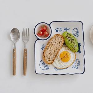 야옹 만두 나눔 접시 초밥 도자기 플레이팅 그릇 앞접시