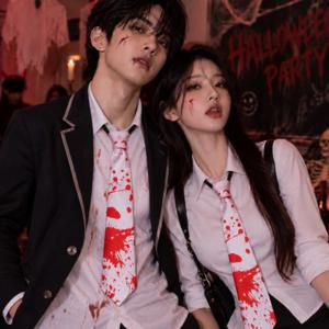 할로윈 블러드 넥타이 파티 소품 이벤트 코스프레 스냅 촬영 키덜트 행사 졸업 사진
