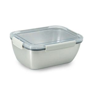 올품락 포스코 STS304 심플 스텐밀폐용기 8호 2580ml
