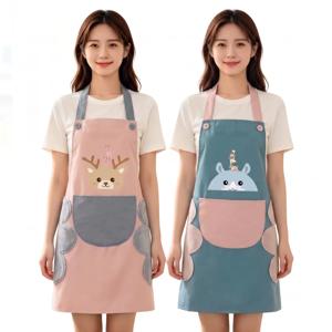 캐릭터 귀여운 주머니 카페 식당 미용실 감성 앞치마