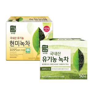 유기농현미녹차 50티백+유기농순수녹차 50티백