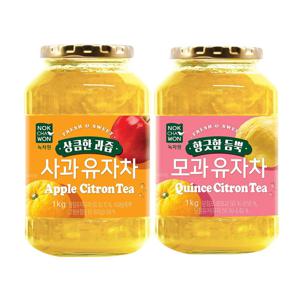 상큼한 사과과즙 유자차 1kg+향긋한 모과듬뿍 유자차 1kg