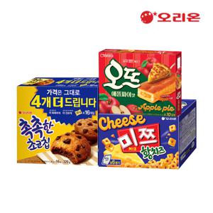 미쯔 황치즈 6P + 오뜨 애플파이 10P + 촉촉한초코칩 16P