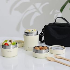 마카롱 보온도시락 세트 3P