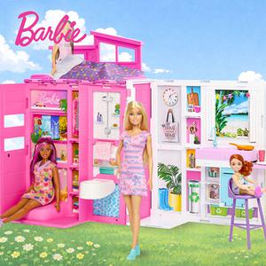 BARBIE 바비인형 패밀리 바비의 겟어웨이 하우스 세트 인형포함