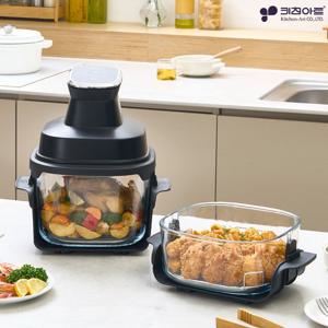 대용량 에어프라이어 6L + 4L 2in1 글라스볼 KAEK-ST0604S