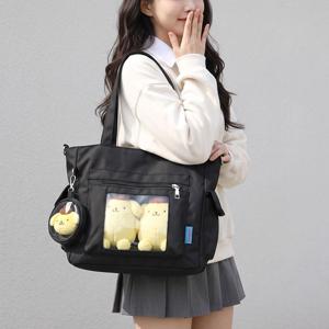 이타백 빅사이즈 캔버스 숄더백 크로스백 콘서트가방 데일리룩