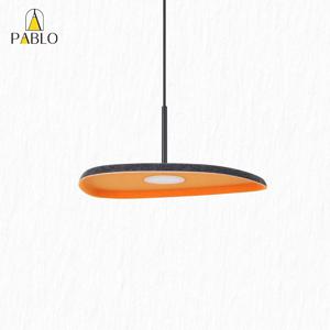 LED 브래닛 1등 팬던트 12W 블랙+오렌지 IOT 3색변환(리모컨 포함)