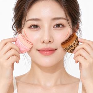 부드러운 브러쉬 괄사 얼굴 리프팅 림프 마사지 괄사 마사지기 지압기 괄사빗 얼굴형관리 안마