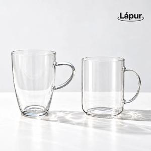 라프르  내열유리 머그컵 470ml 2종