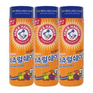 암앤해머 내츄럴 쉐이커 베이킹소다 400g x3
