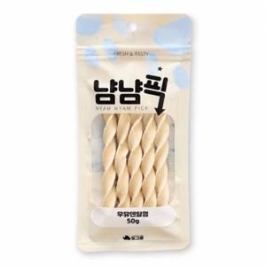 냠냠픽 강아지간식 우유 덴탈껌 50G