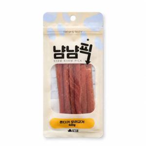 냠냠픽 강이지간식 쫀디기 오리 40g