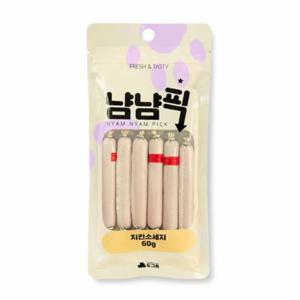 냠냠픽 강아지 고양이 겸용 간식 치킨소세지 60g