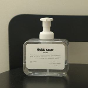 국내 제작 슬림 브릭 디스펜서 리필용기 거품형 핸드워시 공병 300ml