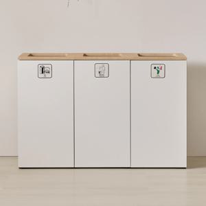 원타치 1200 405 800 1단 3칸  분리수거함 쓰레기통 70L+봉투20매