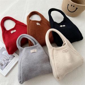 소프트 코지 미니 니트백 여성 데일리 손가방 숄더백 원마일웨어