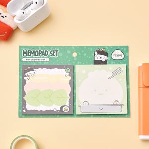 K분식 김밥 만두 메모지 세트 K