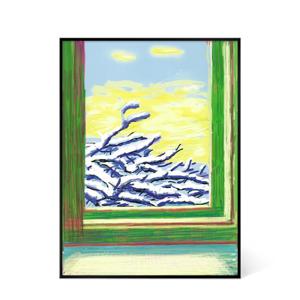 데이비드 호크니 - My Window December 1 (액자포함)