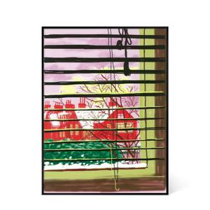 데이비드 호크니 - My Window December 2 (액자포함)