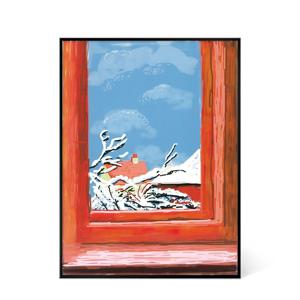데이비드 호크니 - My Window December 4 (액자포함)