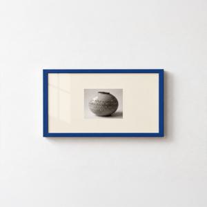 달항아리 미니액자 다복 인테리어 그림 아트포스터 Cobalt A5
