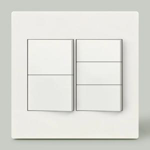 나노 플레인 스위치 5구 / 화이트 전기 전등 거실 스위치커버 2개용 커버