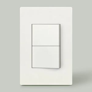 나노 플레인 스위치 2구 / 화이트 전기 전등 스위치커버 단로 1개용 커버