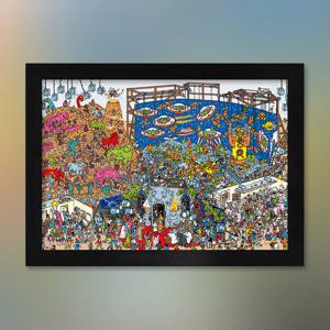 월리를 찾아라 공룡 우주비행사 직소퍼즐 액자세트 2000피스