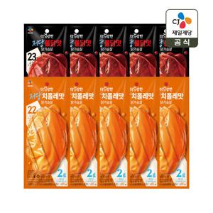 더건강한 저당 닭가슴살 치폴레맛 120g x5개+저당 닭가슴살 불닭맛 120g x5개