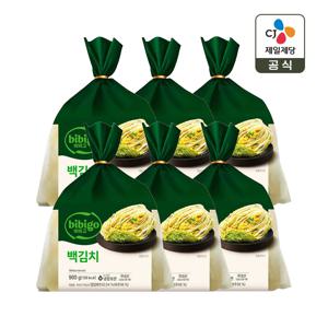 비비고 백김치 900g x6개