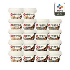 햇반죽 맞춤토핑 프리미엄 3종(누룽지닭백숙죽6개+전복죽6개+전복내장죽6개)