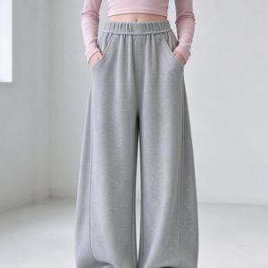 소프트 기모 와이드 스웨트 팬츠 여아바지 와이드팬츠 긴바지 트레이닝바지 겨울 R25297