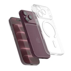 고스트핏 0.6mm 초슬림 매트 맥세이프 케이스 아이폰 18 프로 반투명 화이트
