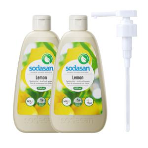 소다산 주방세제 레몬 500ml 2개+전용펌프