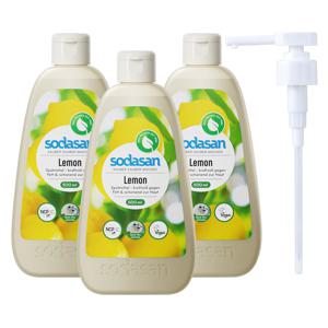 소다산 주방세제 레몬 500ml 3개+전용펌프
