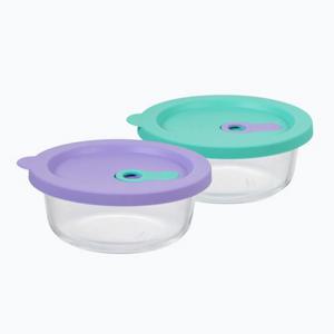 더스텐 원형 유리 밥용기 390ml 2종