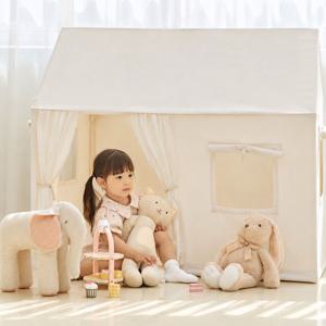 [세트구성]인디언 하우스 캔버스 실내 아기텐트+매트