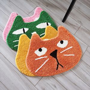 [해외] 고양이 터프팅 발매트 미니 러그 논슬립 욕실 매트
