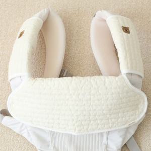 M4U 100수 누빔 아기띠 어깨침받이(벨크로/똑딱이)+가슴침받이 세트