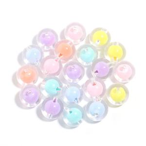 파스텔 투명 아크릴 구슬 비즈 10mm 500g DIY 악세사리 공예재료