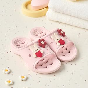 리틀버니 버니 PVC 물빠짐 아동욕실화 170mm PINK